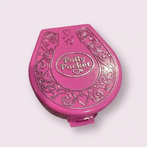 Vintage Blue Bird Polly Pocket Set Of Two Pizzeria And Pony Ride No Characters - Picture 4 of 12